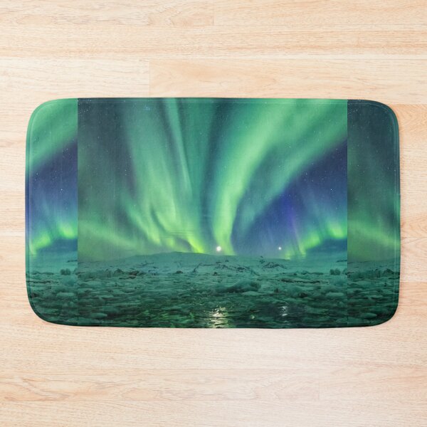 Item preview, BEAUTIFUL GREEN NORTHERN LIGHTS OVER THE ICE designed and sold by MJ96-PRO.