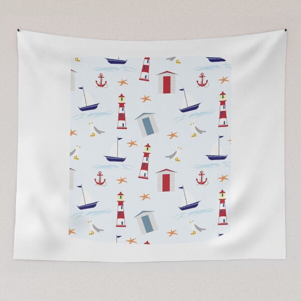 Item preview, Nautical Wallpaper designed and sold by CaptJohnny.