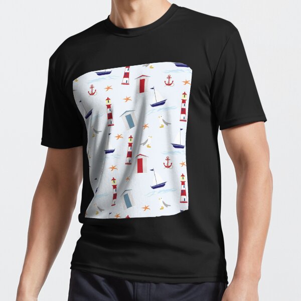 Nautical Wallpaper Active T-Shirt