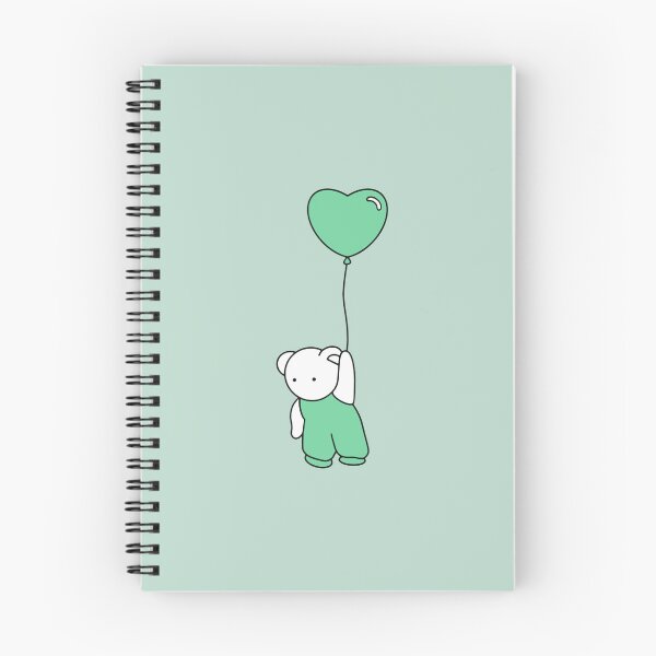 Item preview, Lindo oso de peluche tiene globo de corazón verde designed and sold by Roceline.