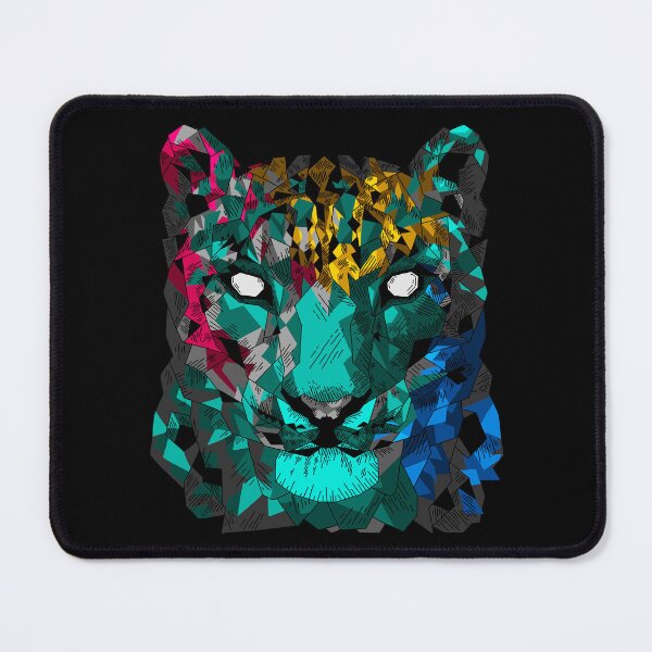 Item preview, Neon abstract colorful snow leopard designed and sold by Bcolors.