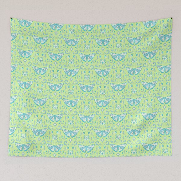 Item preview, pretty blue and green butterfly designed and sold by inkbearblue.