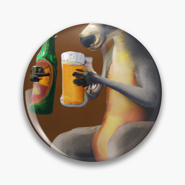 Artikelvorschau, Känguru trinkt Bier G'Day Mate entworfen und verkauft von Graphicelite1.