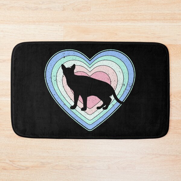 Item preview, Valentine’s Day Cat Vintage Retro Heart designed and sold by AnimalsSpace.