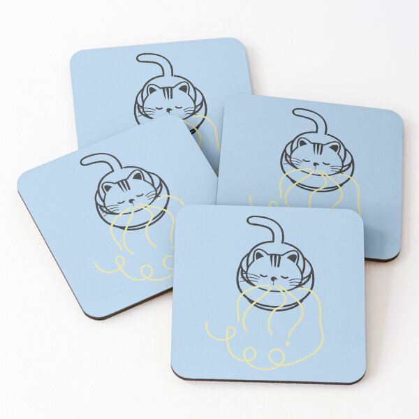 Item preview, Funny Cat Eating Spaghetti outlined designed and sold by fatydesignspace.