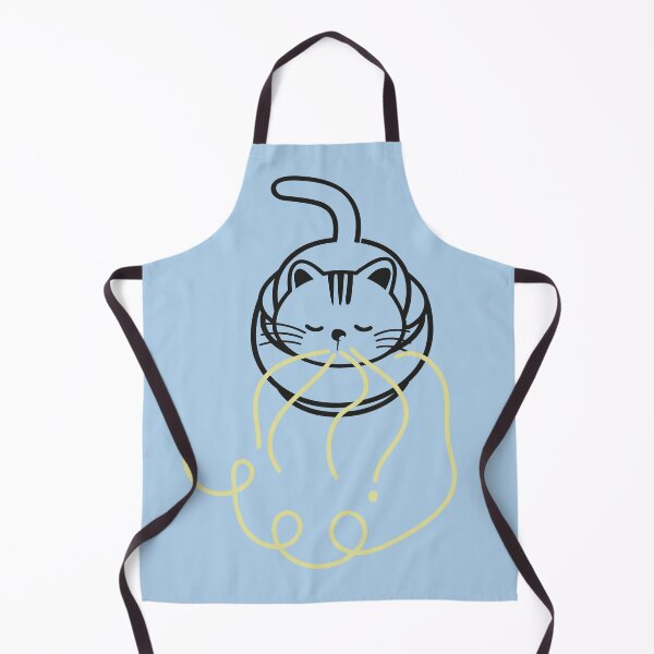 Item preview, Funny Cat Eating Spaghetti outlined designed and sold by fatydesignspace.