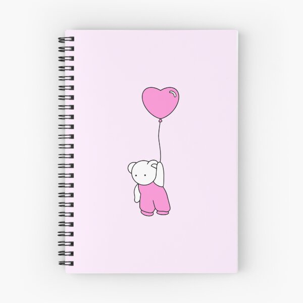 Artikelvorschau, Niedlicher Teddybär hält rosa Herzballon entworfen und verkauft von Roceline.