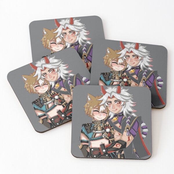 Item preview, Genshin impact Ittorou Arataki Itto x Gorou artwork  designed and sold by Kotokoxii.