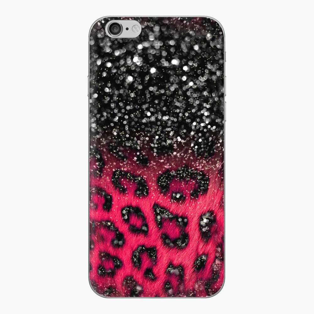 Pink Black Leopard Print Faux Glitter iPad Case & Skin for Sale by  wildredhead