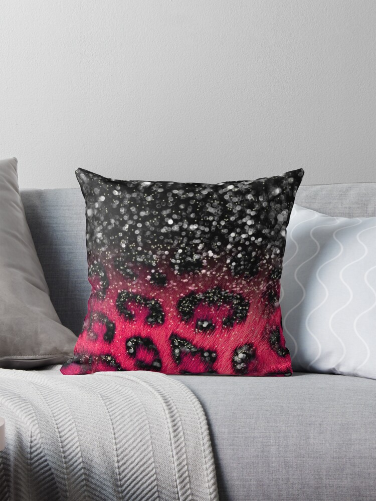 Pink glitter pillow best sale