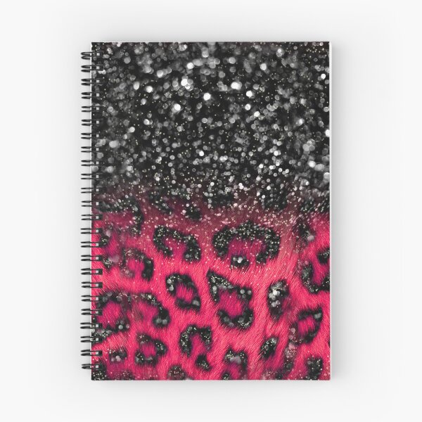 Item preview, Pink Black Leopard Print Faux Glitter designed and sold by wildredhead.