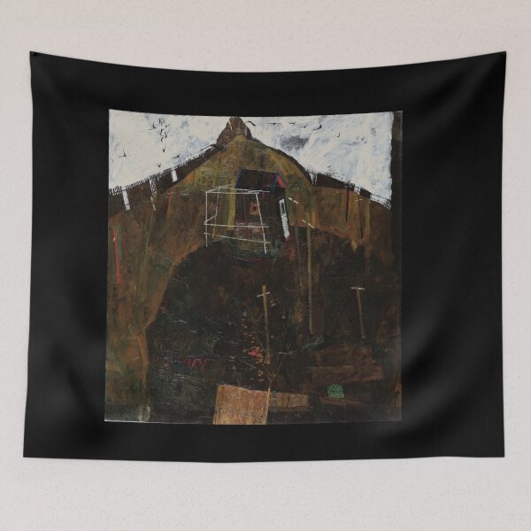 Item preview, Egon Schiele Potted plant (student work) Landscape with raven  designed and sold by TeeARTHY.