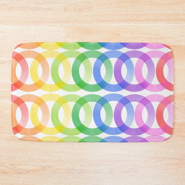 Item preview, Rainbow Rings On White designed and sold by IndigoAndSparks.
