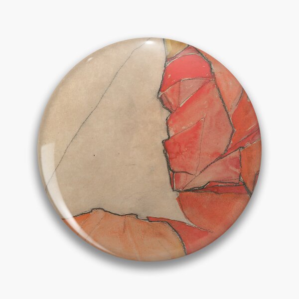 Item preview, Egon Schiele Kneeling Female in Orange-Red Dress designed and sold by TeeARTHY.