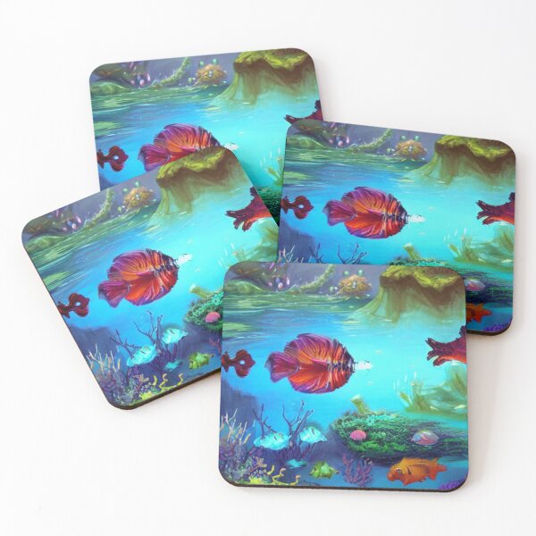 Item preview, Amazing deep water flora and fauna concept art 38 designed and sold by artstore911.