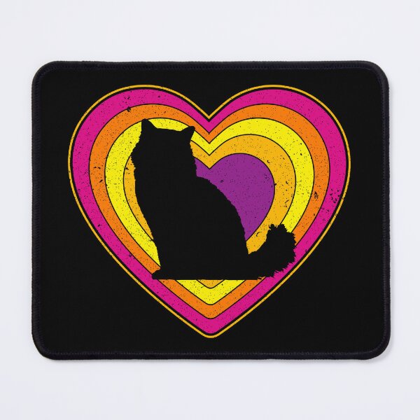 Item preview, Valentine’s Day Cat Vintage Retro Heart designed and sold by AnimalsSpace.