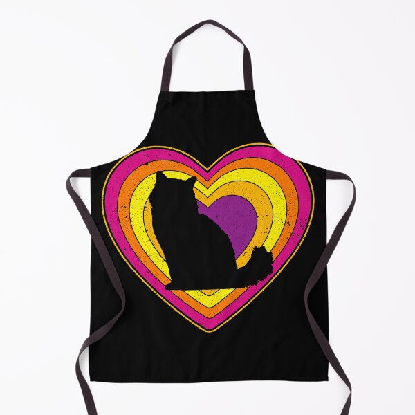 Item preview, Valentine’s Day Cat Vintage Retro Heart designed and sold by AnimalsSpace.