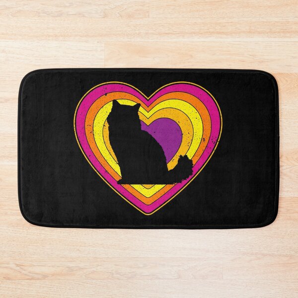 Item preview, Valentine’s Day Cat Vintage Retro Heart designed and sold by AnimalsSpace.