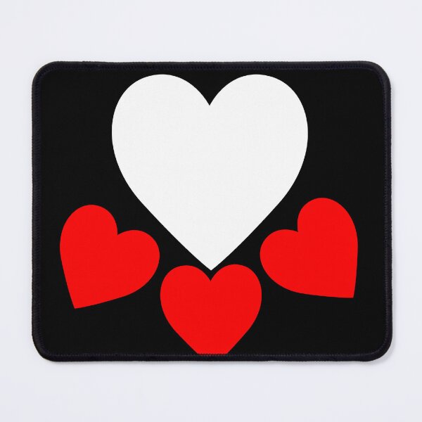 Item preview, White + Red Hearts Emoji (Gift Heart Designs) designed and sold by LEOEXPRESS.
