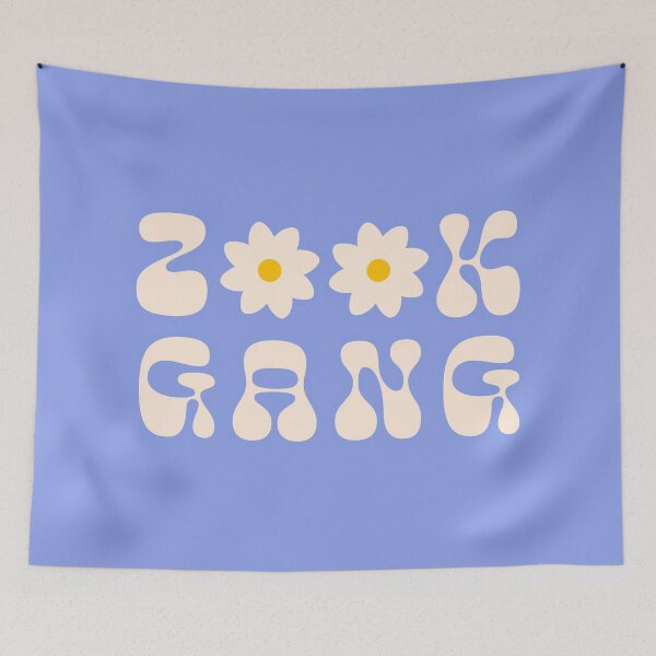 Item preview, Blue Zook Gang with Flowers | Y2K Retro Sticker designed and sold by stoicjimny.