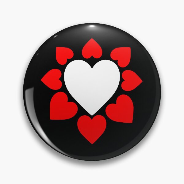 Item preview, White Heart Emoji (Red Heart Framed) - (Gift Heart Designs) designed and sold by LEOEXPRESS.