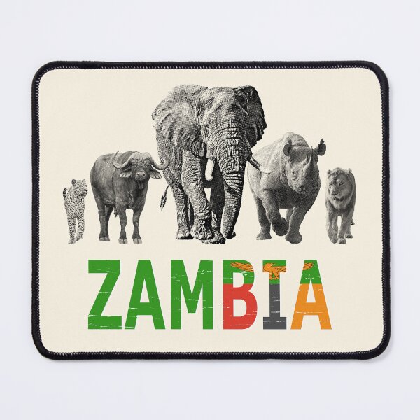 Item preview, Zambia Wildlife Big Five Safari for Zambia Fans designed and sold by Scotch Macaskill.