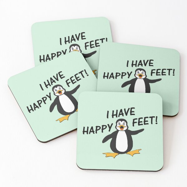Item preview, Happy Penguin Happy Feet designed and sold by ironydesigns.