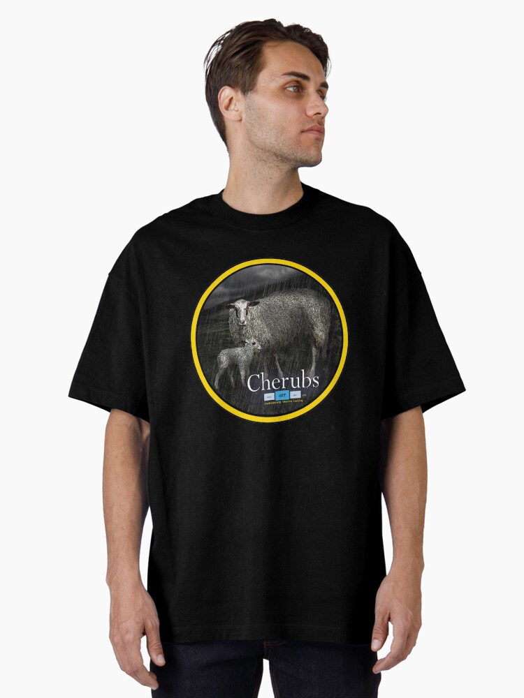 Thumbnail 2 of 7, Oversized T-Shirt, Cherubs Canadian Premiere Sheep Artwork designed and sold by Ctrl-ART-Del.
