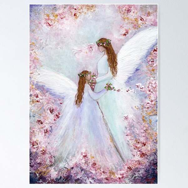 Item preview, Two Guardian Angels Art designed and sold by Roy & Tiffany.