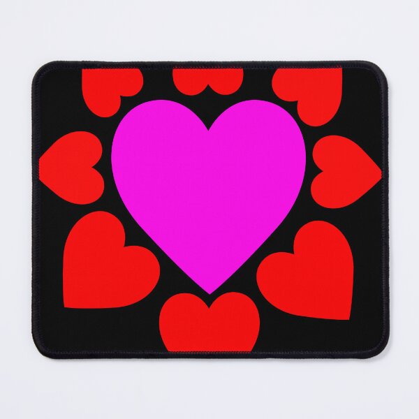 Item preview, Pink Heart Emoji (Red Heart Framed) - (Gift Heart Designs) designed and sold by LEOEXPRESS.
