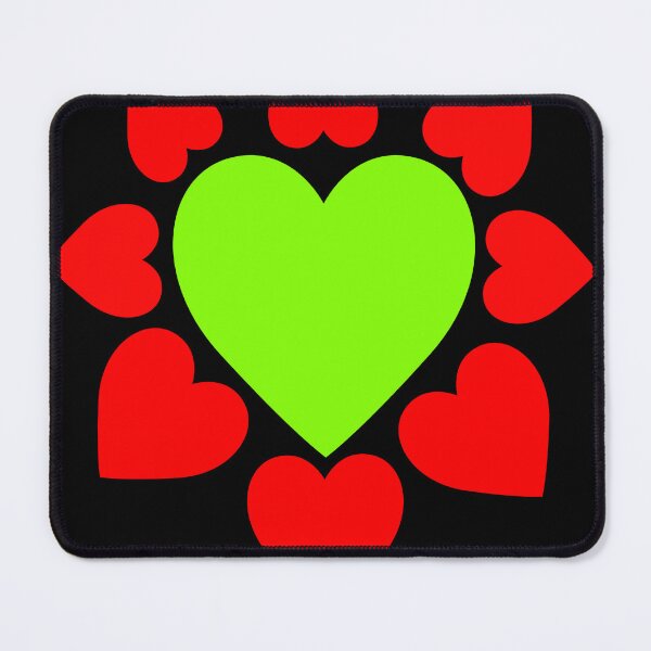 Item preview, Green Heart Emoji (Red Heart Framed) - (Gift Heart Designs) designed and sold by LEOEXPRESS.