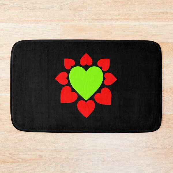 Item preview, Green Heart Emoji (Red Heart Framed) - (Gift Heart Designs) designed and sold by LEOEXPRESS.