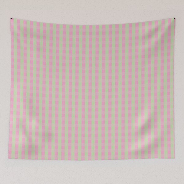 Item preview, pillow print Xadrez Rosa e verde designed and sold by GirlaineSQ.
