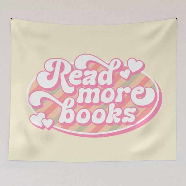 Item preview, Read More Books - Books Lover Retro Preppy Pastel Colorful Typography designed and sold by Cawaiico.