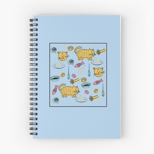 Item preview, Copy of Funny Cat Eating Spaghetti Pattern designed and sold by fatydesignspace.