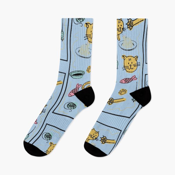 Item preview, Copy of Funny Cat Eating Spaghetti Pattern designed and sold by fatydesignspace.