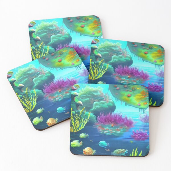 Item preview, Amazing deep water flora and fauna concept art 49 designed and sold by artstore911.