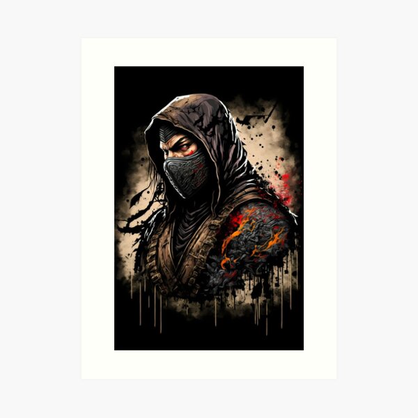 Ninja Poster for Gamers and lovers of retro gaming and Japanese art Poster  for Sale by Sk00ma