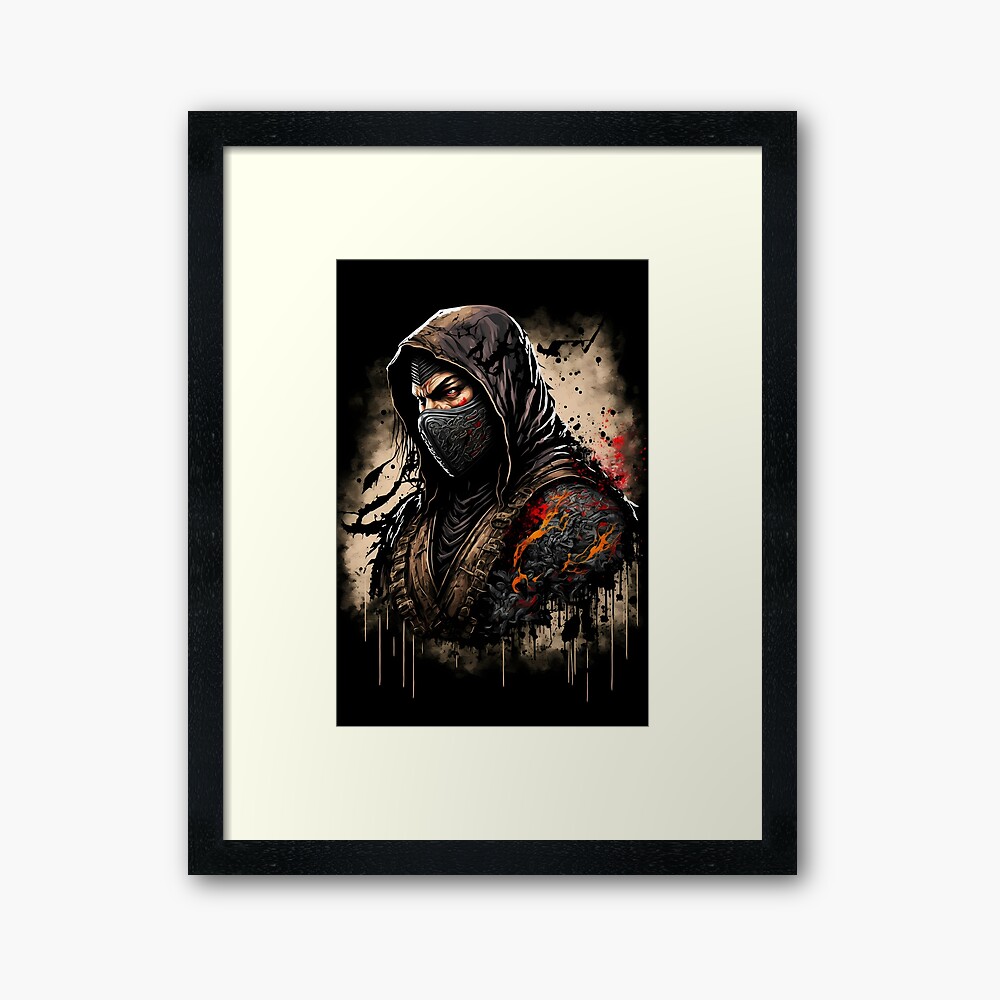 Ninja Poster for Gamers and lovers of retro gaming and Japanese art Poster  for Sale by Sk00ma