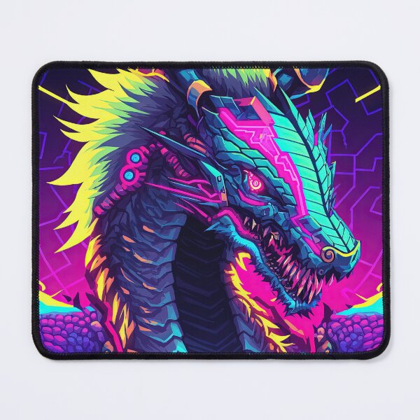 Item preview, Neon Cyber Dragon | Neon Japan designed and sold by GoblinDSGN.