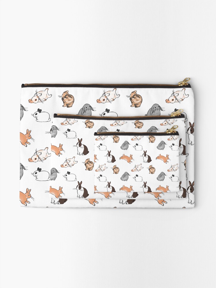 Alternate view of Bunnies Zipper Pouch