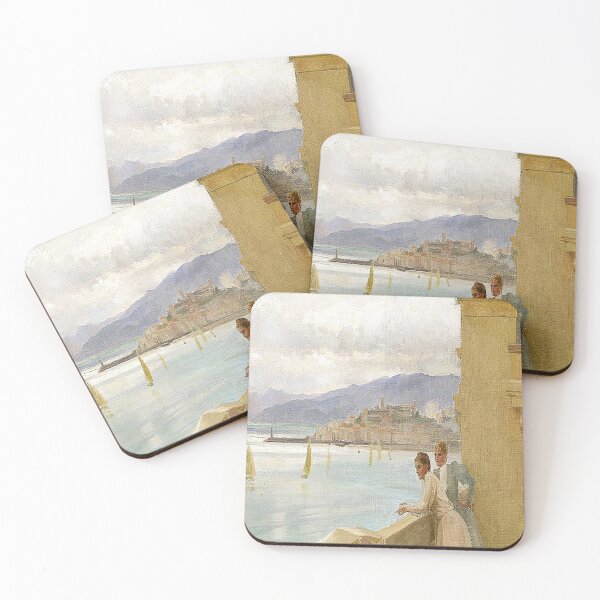 Item preview, Albert Edelfelt Artist's Wife and Emelie von Etter in Cannes (1891) designed and sold by MARWA-STORE.