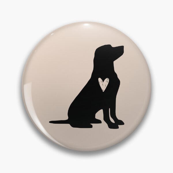Item preview, Labrador Retriever Black Silhouette Heart Love Dog Cute designed and sold by Omoozo.