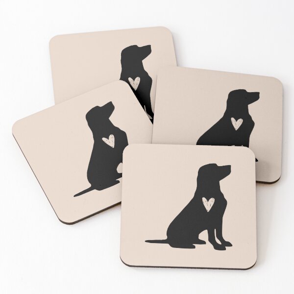 Item preview, Labrador Retriever Black Silhouette Heart Love Dog Cute designed and sold by Omoozo.