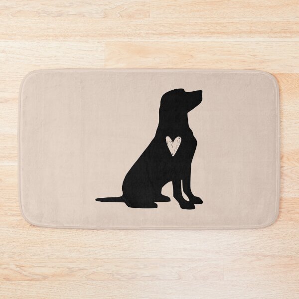 Item preview, Labrador Retriever Black Silhouette Heart Love Dog Cute designed and sold by Omoozo.