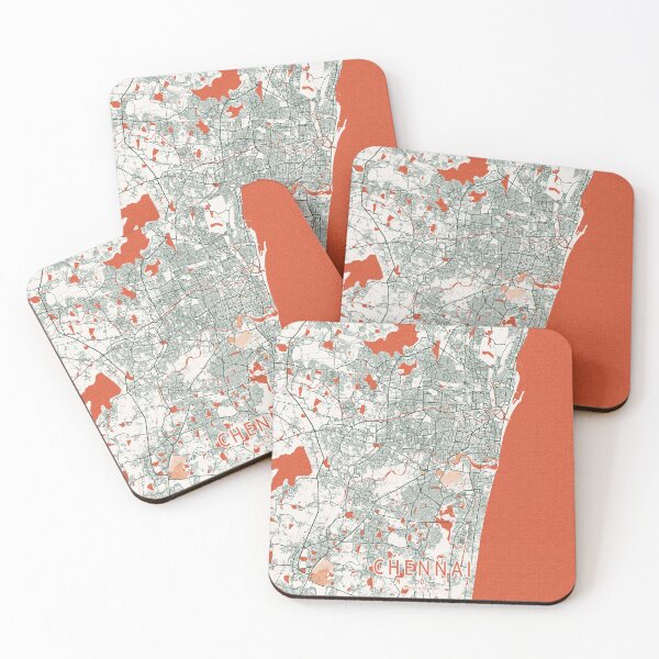 Item preview, Chennai City Map of Tamil Nadu, India - Bohemian designed and sold by deMAP.