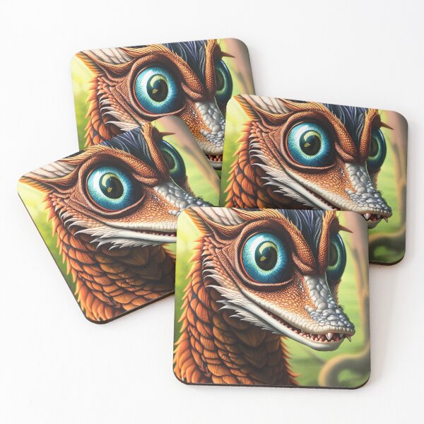Item preview, Copper Scaled Jungle Dragon with Goofy Grin and Big Eyes designed and sold by dragynrain.