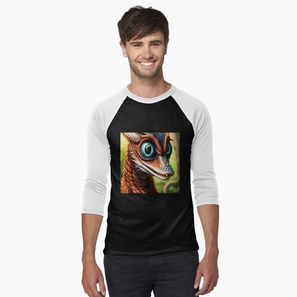 Item preview, Baseball ¾ Sleeve T-Shirt designed and sold by dragynrain.