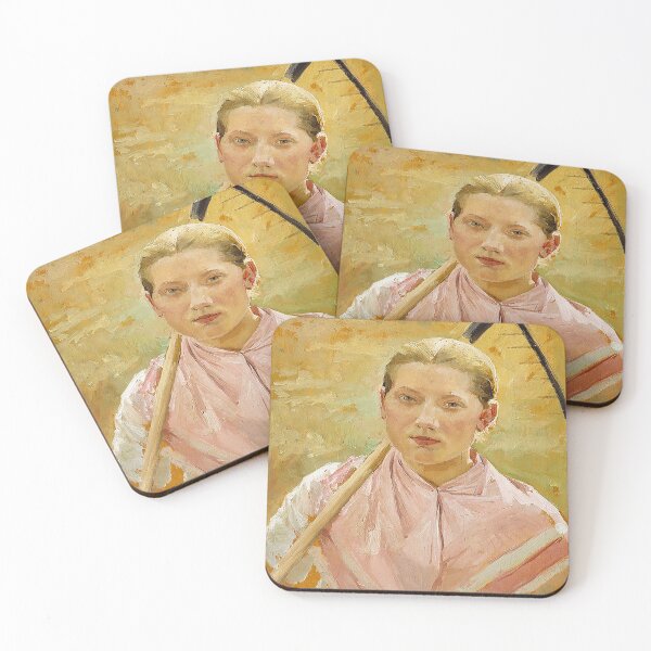 Item preview, Albert Edelfelt Girl with a Rake Study for August A III 1963 designed and sold by MARWA-STORE.