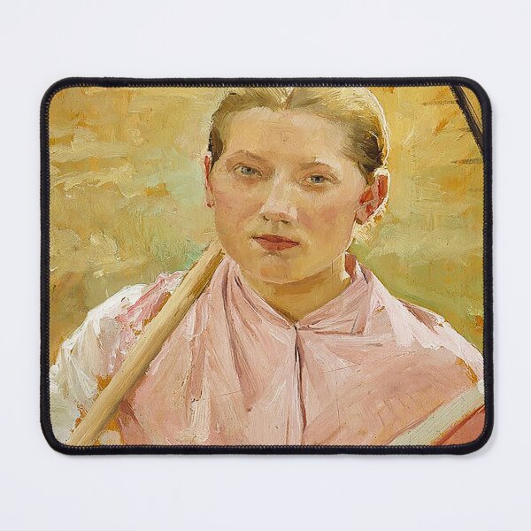 Item preview, Albert Edelfelt Girl with a Rake Study for August A III 1963 designed and sold by MARWA-STORE.